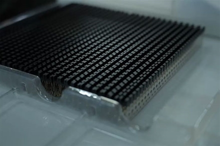 生産現場のビデオ展示